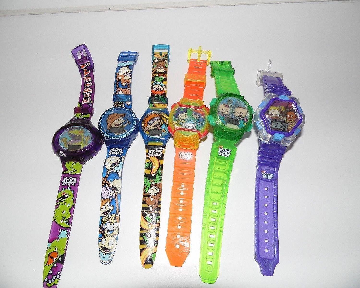 The original Burger King Rugrats toy watch collection from the early 2000s